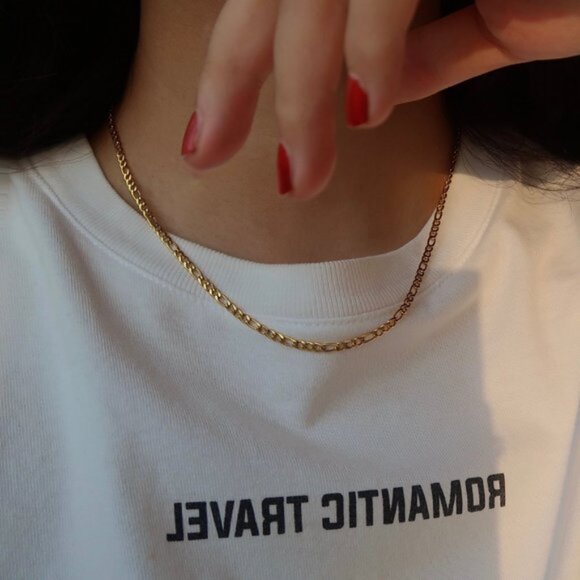 NEW 18K Gold Plated Link Chain Necklace 1 - Picture 7 of 8